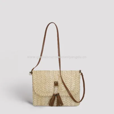 Eco-friendly straw wowen beach bags crossbody bags