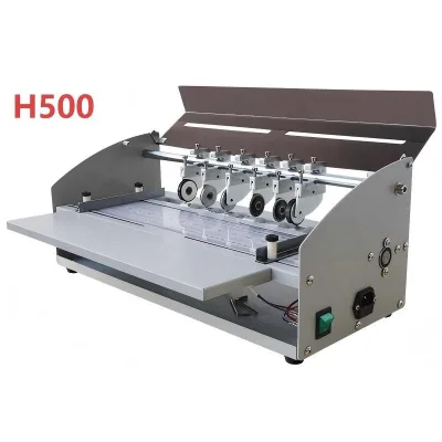 H500 Electric Automatic Paper Creasing Machine Multifunctional with Cutting and Punching New Condition