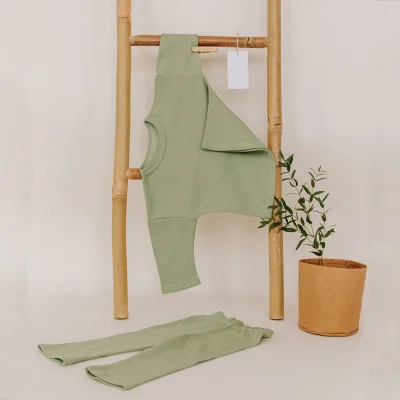 Summer Thin Long Sleeved Suit Organic Cotton Baby Pajamas Suit