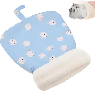 Tunnel Cat Nest Warm Pet Sleeping Bag Lamb Fleece Warm Cat Nest Drill Hole Bedding Semi Closed Dog Nest Suitable for Dog