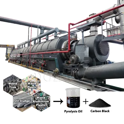 DOING E-Waste Pyrolysis Technology Automatic Low-Emission Closed-Loop PCB Thermal Decomposition Unit with Pump
