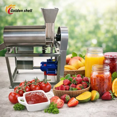 Fruit Seed and Pulp Separation Machine Good Quality Oranges Pulp Machinery Vegetable Pulping Machine