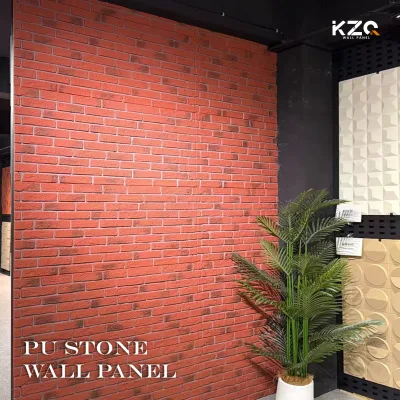 PU Faux Stone Wall Panel Sandstone Slate Travertine Granite Cobblestone Limestone Brick Marble Rock Concrete Texture for Wall