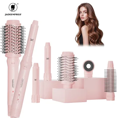 Custom Logo Automatic Rotating Thermal Hair Brush Ceramic Ionic Volumizing Brush with LED Display and Private Label OEM