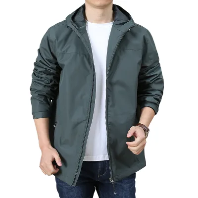 ANSZKTN Spring and Autumn Outdoor Solid Color Quick-drying Jacket Lightweight Foldable Raincoat