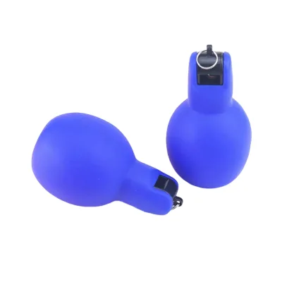 Vibrant Soft PVC Loud Single-Tone Portable Survival Squeeze Whistle for Party Fans Sports
