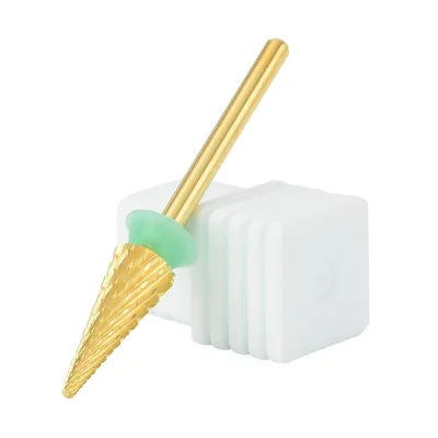 Professional Tapered Small Cone Nail Drill Bits Cuticle Acrylic Nail Gel Polishing Grinding Head Tungsten Carbide Drill Bits