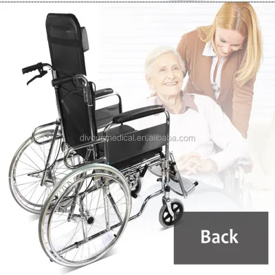Health Care Supplies China Best Seller Cheapest High Backrest Foldable Manual Wheelchair for Disabled Toilet Chair