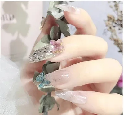 2022 Trendy 3d Nail Charms Butterfly Beauty Kawaii Charm in Bulk for Nail Art Decorations Nail Supplies