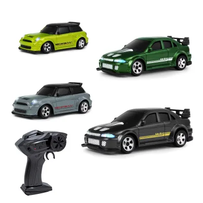 1/64 Desktop Four-Wheel Drive RC Drift Car 2.4G Pocket Mini Remote Control Vehicle Racing Toy for Children