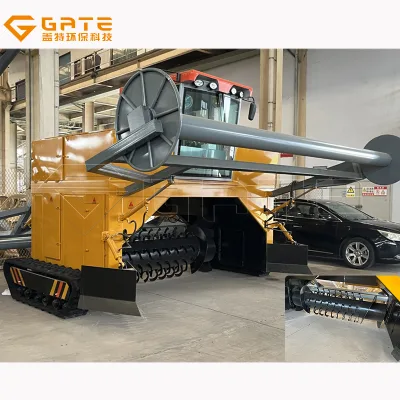 GATE Compost Turnercompost Turner Machine Poultry Manure Compost Machine Procesador De Residuos Orgnicos a Compost