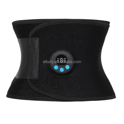Plus Size Neoprene Waist Trainer Electric Heated Sauna Sweat Waist Trimmer Belt for Women and Men Workout Weight Loss Support