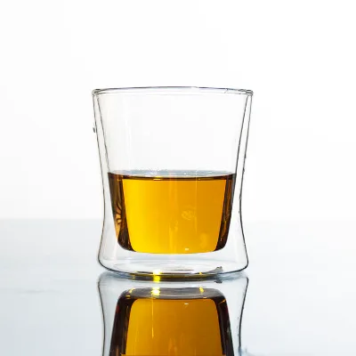 Hot Style Single Double Layer High Borosilicate Heat Resisting COFFEE Tea Glass Cup Custom LOGO Support