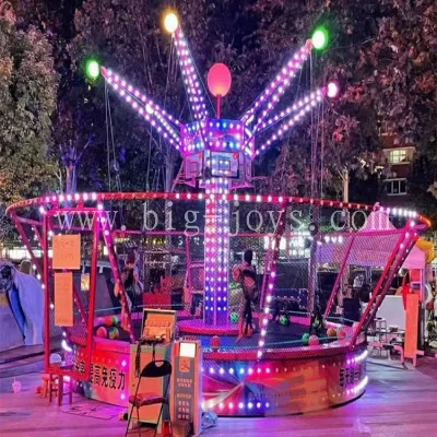6-Seater Basketball Shooting Slam Dunk Bungee Trampoline Luminous Outdoor Play Equipment Kids Public Park Shopping Animatronic