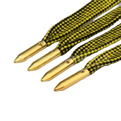 Fashionable Shinny Gold Metal Aglets Drawstring End Cord Tip