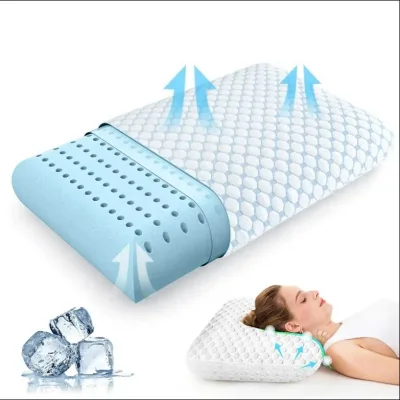 Factory Custom Cooling Ergonomic Sleep Cervical Orthopedic Soft Memory Foam Bed Pillow for Comfortable Sleep
