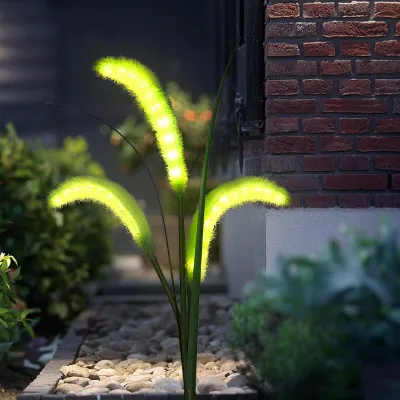 Dog Tail Grassland Plug Light Solar IP65 PVC LED Garden Courtyard Lawn Outdoor Camping Atmosphere Decorative Light ROHS