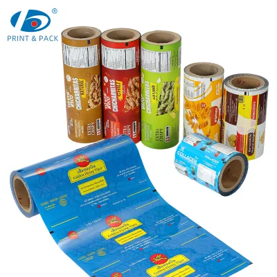 Custom Roll Film Flexible Packaging Foil Film for Nut Cookies Chips Snack with Gravre Printing Food Grade
