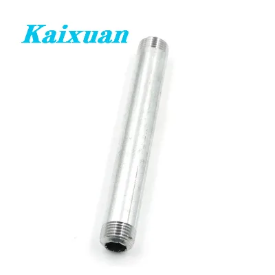 China Leading Supplier Barrel Nipple Stainless Steel Material with Thread Ends Pipe Fittings