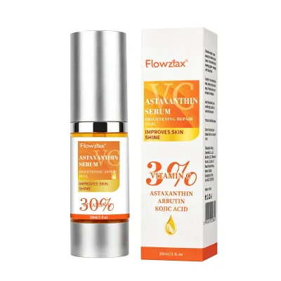 Wholesale Custom Private Label Flowzlax VC Astaxanthin Facial Serum Arbutin Kojic Acid Anti Oxidation Skin Brightening Treatment