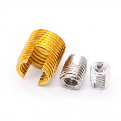 Wholesale Female Thread Insert 302 Color Zinc Plating Brass Material Self Tapping Tool