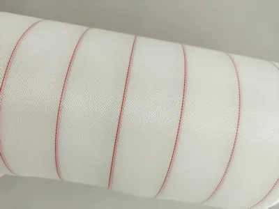 High Temperature Nylon Peel Ply Fabric 85gsm Heat Set Release Cloth with Red Tracer Line for 100m Wind Turbine Blade Mold