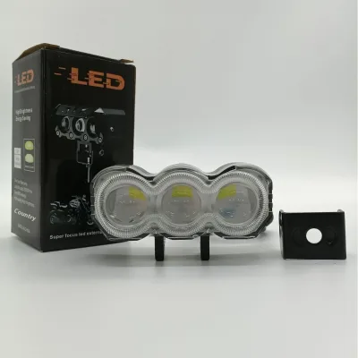 8-Mode New Yellow Motorcycle Spotlight DRL Car Headlight 50W Power Integrated Far Cross-Border Modified Motorcycle Spotlight