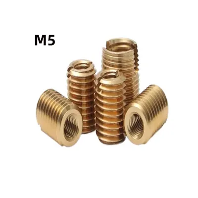 302 Slotless Slotted Self Tapping Threaded Inserts for Thread Repair Kit Hardware Fitting M5 Threaded Inserts Aelf Tapping Steel