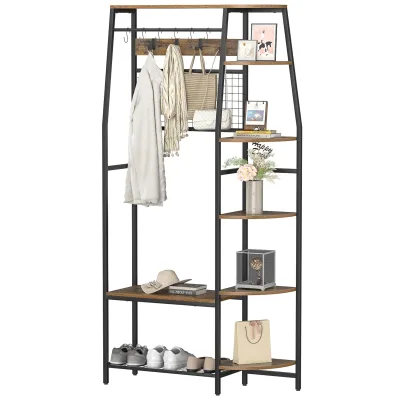 Clothes Rack Bedroom Metal Storage Rack Living Room Decoration Placement Rack Organizer