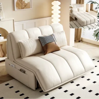 Smart Electric Remote Control Sofa Bed, Foldable for Bedroom, Balcony, Living Room, Study, Lazy Sofa Bed