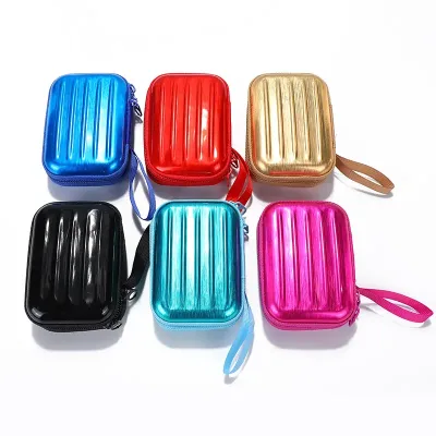 Keychain Storage Products Print Zipper Colourful Metal Pouch Handbags with Coin Purse