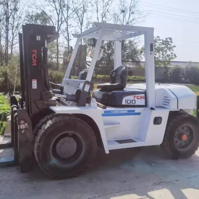 Used Toyota TCM FD100 10 Ton Diesel Forklift Japan Original Heavy Duty Forklift for Port Tested & Certified 0-2000 Hours