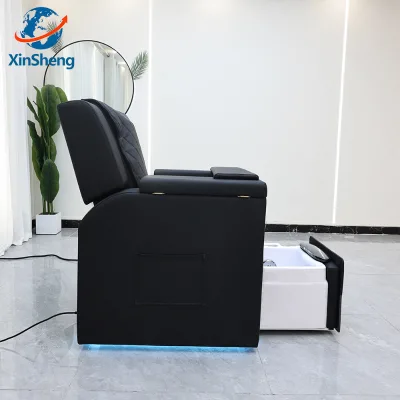 Modern Plastic Pedicure Shampoo Bed with Massage and Spa Functions for Barber Shops and Salons