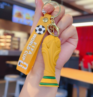 2026 Hotselling World's Cup Pvc Keychain Soft Cute Keychain Cheap Keychain Soccer Fan Keychains Ornament Small Gift