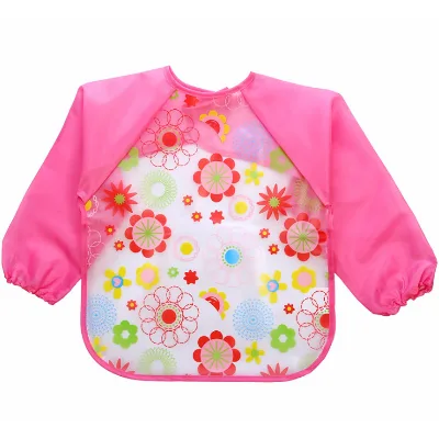 Wholesale Adjustable Absorbent Custom Good Price Full Sleeve Wearable Baby Bib