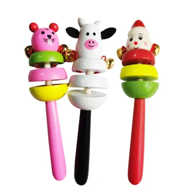 Animated Hand Rattles Children's Shaking Bells Orff Percussion Bulk