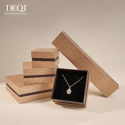 Best-selling Rigid Jewelry Box Plastic Jewelry Packaging Box Premium Speciality Paper Gift Box for Ring Earring Pendant Bracelet