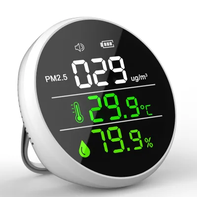 PM2.5 Dust Particle Detector Laser Sensor Wholesale, Rechargeable, Over-limit Alert, Factory Price.