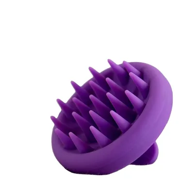 Professional Silicone Shampoo Round Hair Brush Dandruff Scalp Massage Head Comb in Shower for Hair Growth