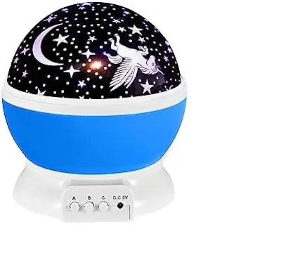 2024 New Creative Colorful Dream Star Master Rotating Night Light USB Starry Sky Moon Projection Lamp for Children