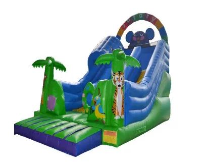 Jungle  Theme Inflatable Combo Jumper Slide for Amusement Park