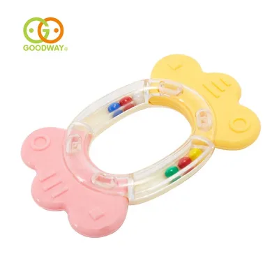 Kids Safe Plastic Teether Grab and Spin Shaker Baby Toy Rattles