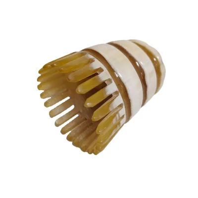 Ydm Natural Horn Comb Yak Horn Natural Anti-hair Loss Wide Tooth Comb Men and Women Head Meridian Massage Comb