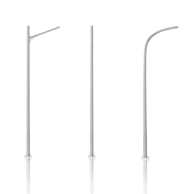 Customized Outdoor Decorative Galvanized Solar Street Light Lamp Poles Various Sizes 5m 6m 8m Square Garden Road Aluminium Steel