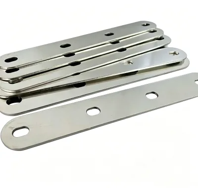 Red Copper 4 Holes Copper Busbar With M8 Screw Holes Hole Spacing 38mm for 90AH 105AH Prismatic Battery Cell