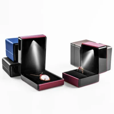 Wholesale Luxury Joyero Jewellery Jewelry Box Jewelry Led Engagement Ring Box