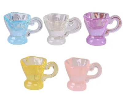 3D Mini Simulation Cup Miniature Resin Plastic Figurine for Girls DIY Scrapbooking for Toy Accessory