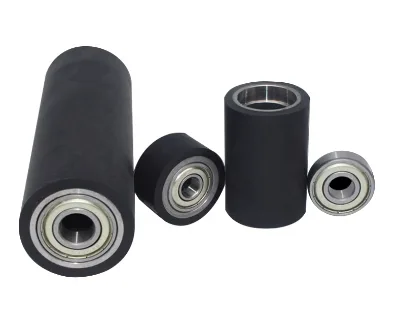 Factory Wrapping Machines Parts Pressing Polyurethane Rubber Wheels Cutting Wear Resistant Industrial Use