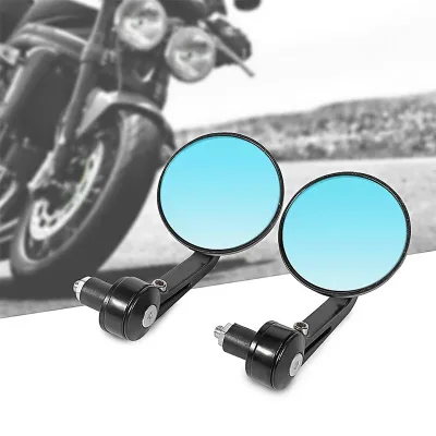 Motorbike Accessories 7/8" Round Bar End Rear Mirrors for Cafe Racer Moto Side View Mirrors Motorbike Scooters Rearview Mirror