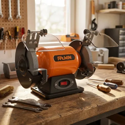 Small Mini Electric Bench Grinder Multi-purpose Grinding Buffing Machine DIY Hobby Hardware Polishing Tool Bench Grinder